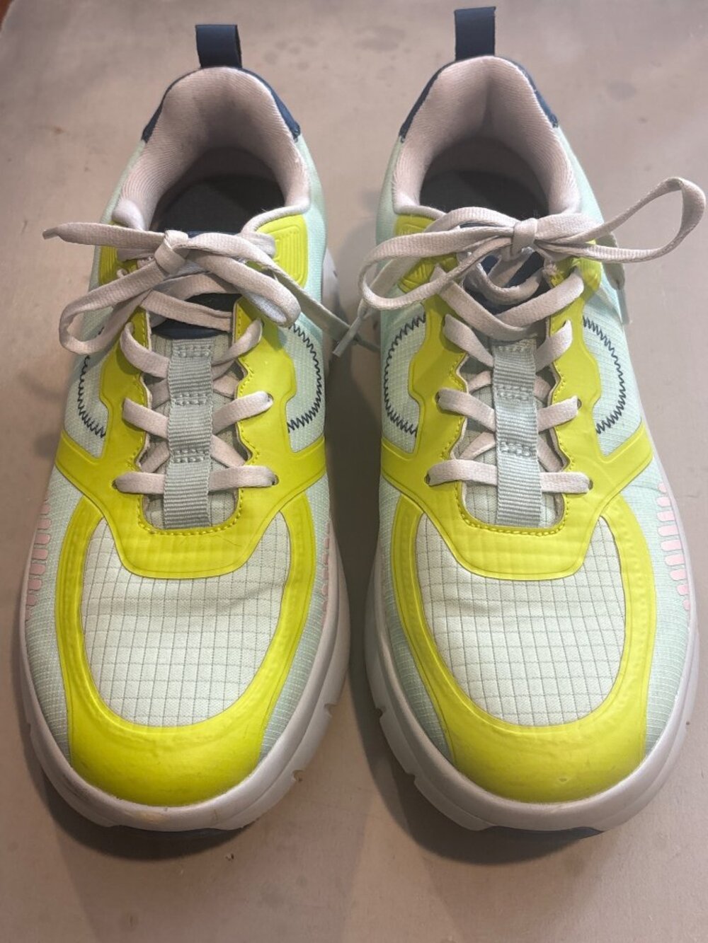 Alegria YPG Lite Slip-Resistant Sneakers Green & Yellow Size 40